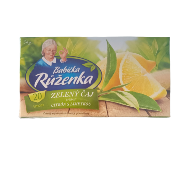 Babička Růženka zelený čaj s citrusy 34g